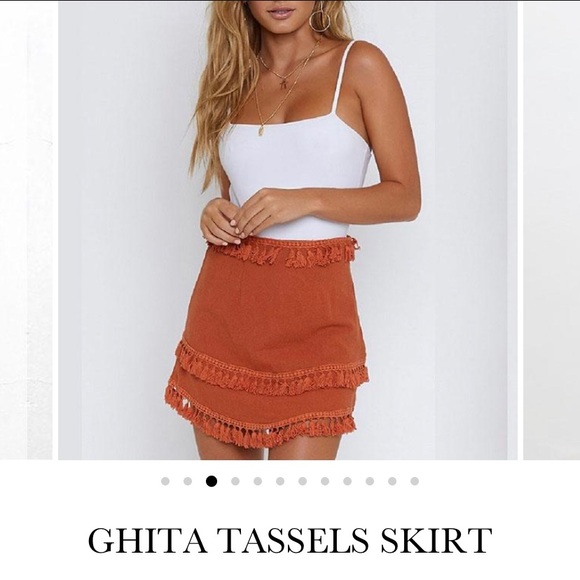ghita tassels skirt